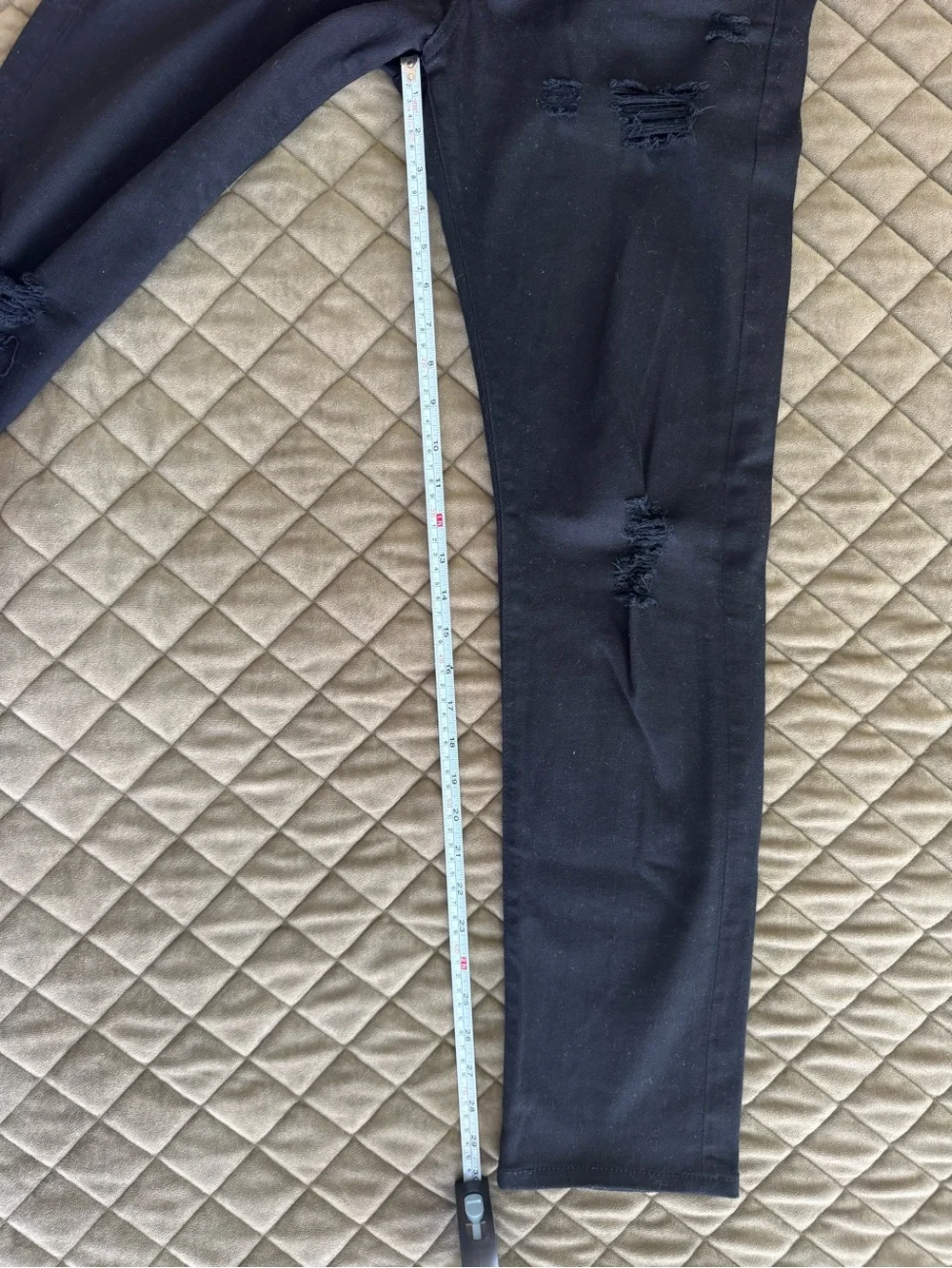 AG Adriano Goldschmied The Nomad Modern Slim Distressed Black Jeans 29x34